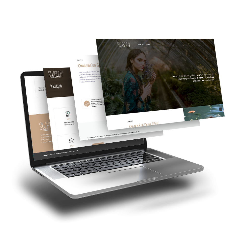 Swanny Exosome İçin Web Sitesi Çalışması