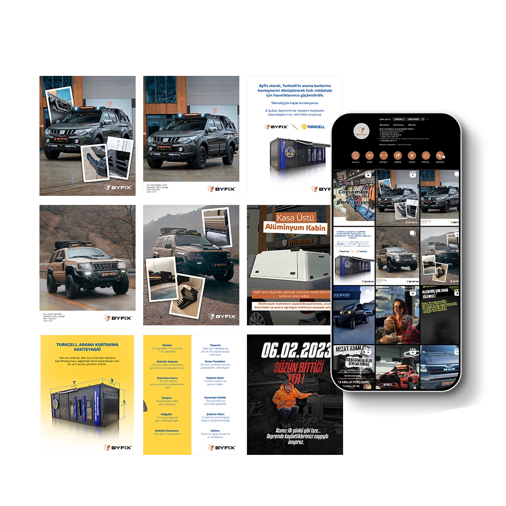 Byfix Otomotiv için Sosyal Medya Yönetimi