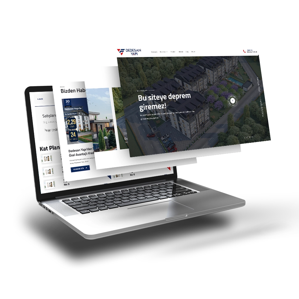 Dedesan Yapı İçin Özel Web Sitesi Tasarımı